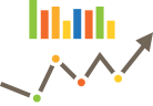 Icon representing an analytics report