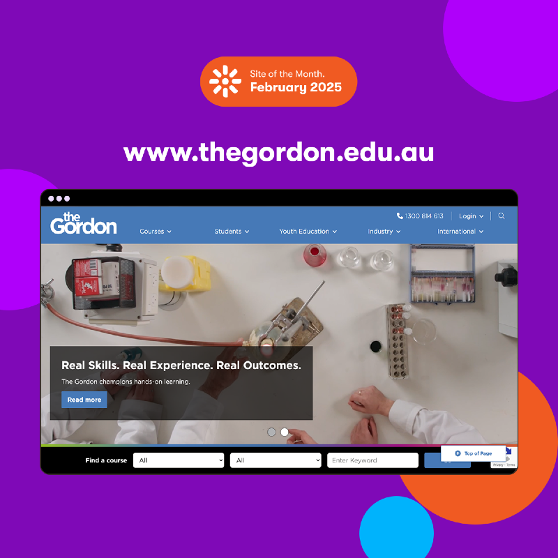 The Gordon, Kentico Site of the Month Feb 2025