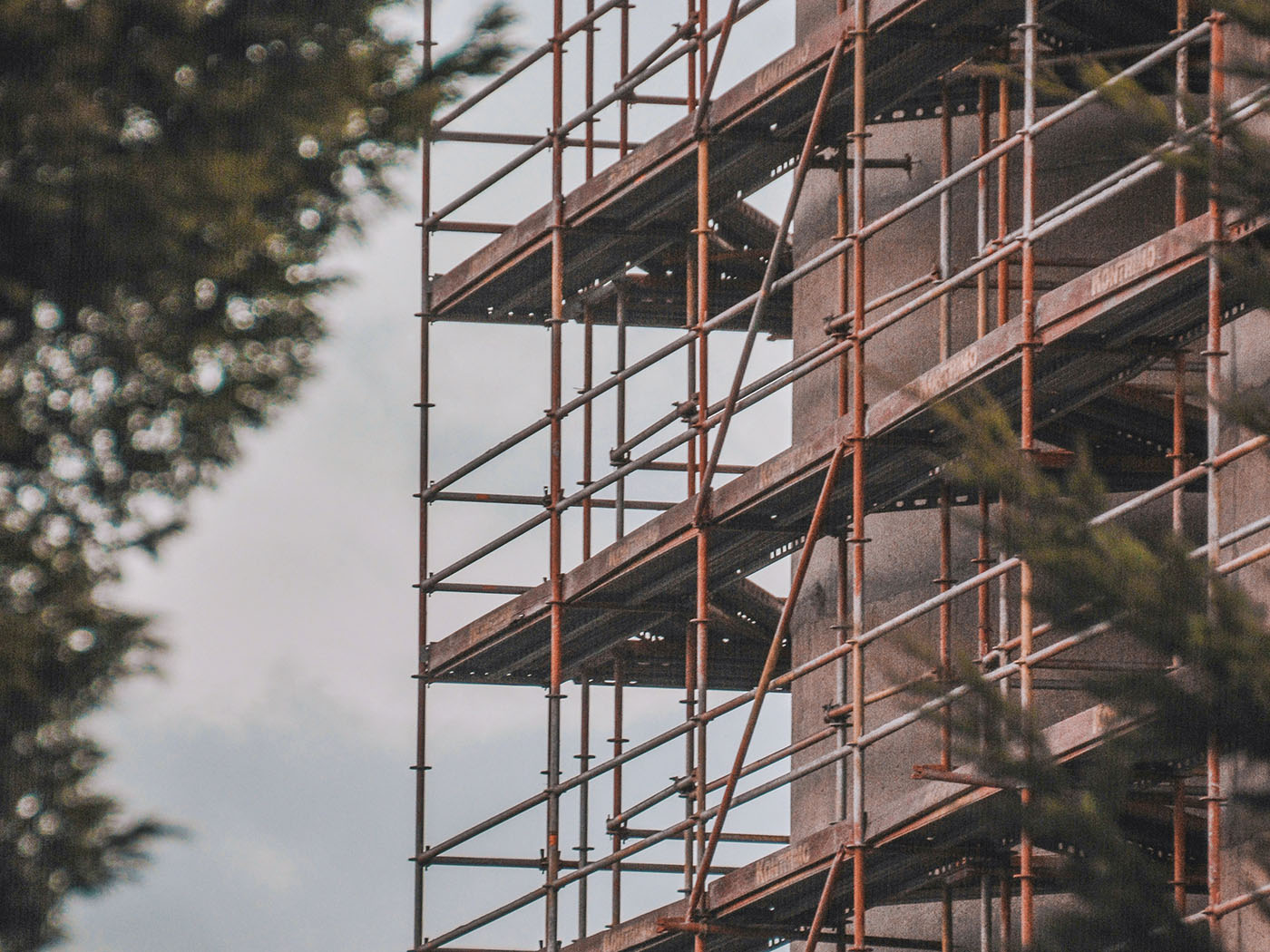 ARIA labelling depicted as building scaffolding, not needed for a well constructed building.