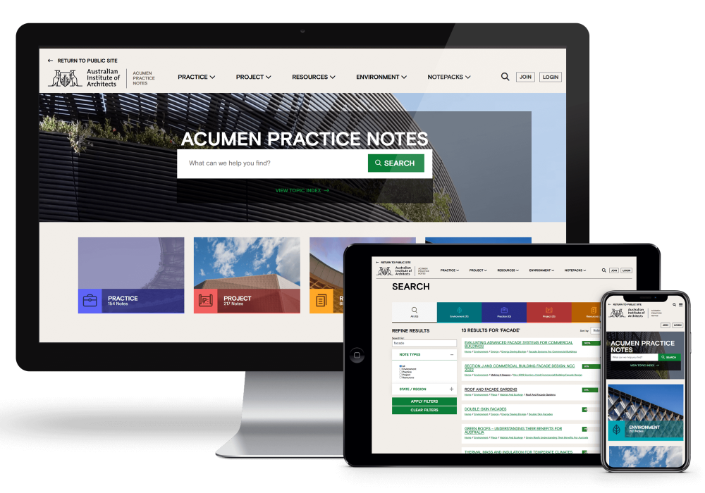 Laptop and smartphone screens displaying the St John's College Website, alumni portal and student engagement app