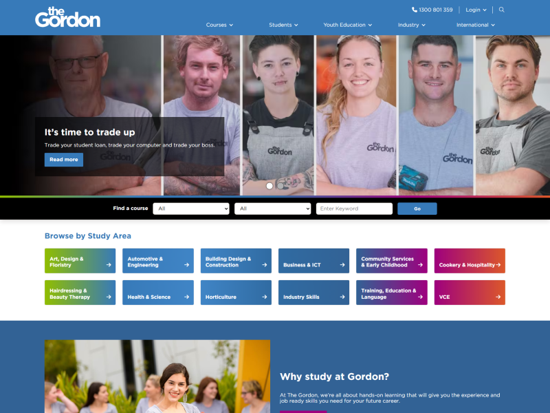 Kentico Gordon Tafe website award