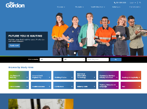 Screenshot of The Gordon TAFE website