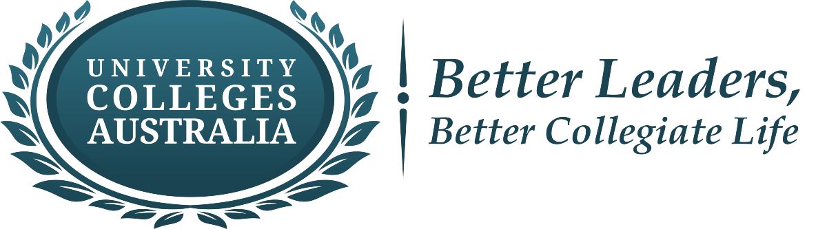 University Colleges Australia logo and tagline: Better Leaders, Better Collegiate Life
